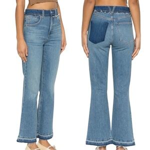 NWT Veronica Beard High Rise Denim Carson Ankle Flare Jeans 27